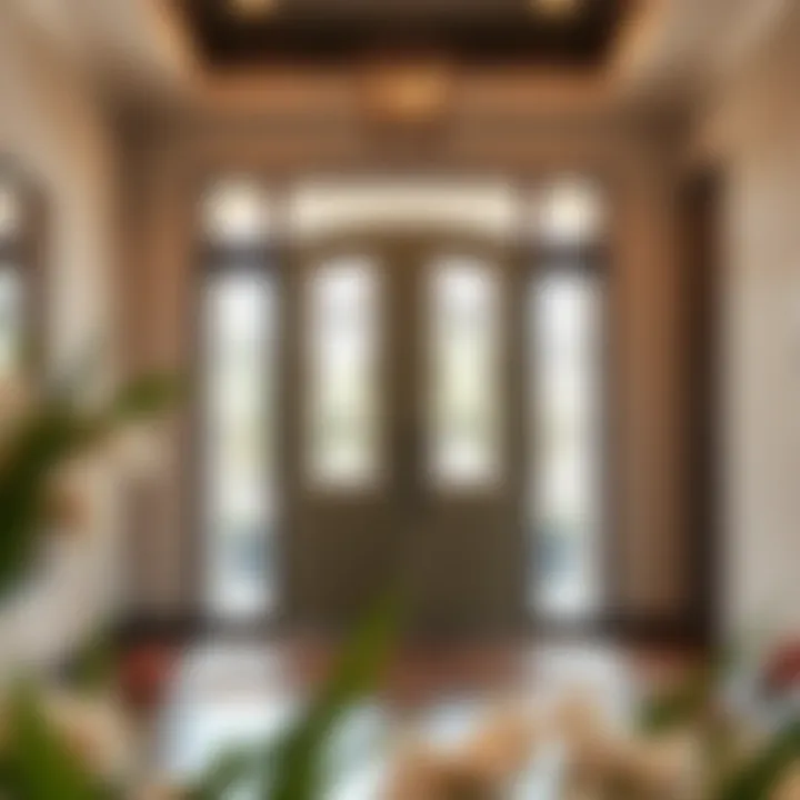 Elegant entryway featuring a 36x84 door