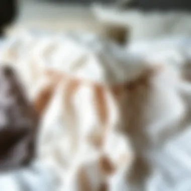 Different fabric options for duvet covers displayed to emphasize texture and variety