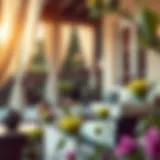 Stylish outdoor curtains enhancing a patio setting