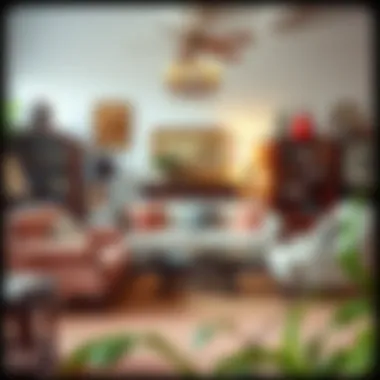 Thrift Store Treasures for Home Decor Beautifully styled thrift store furniture arrangement