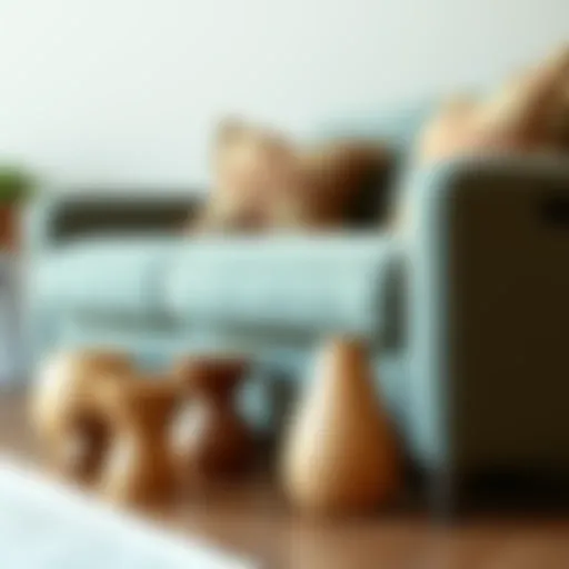 Variety of wooden sofa legs showcasing different styles and finishes